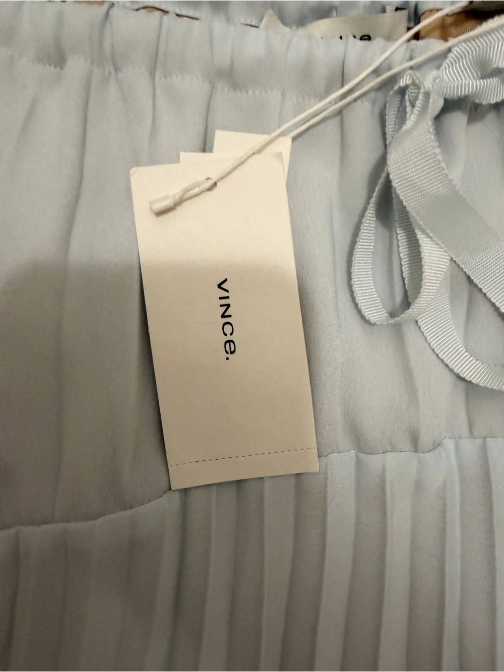 NWT Vince Pleated Midi Skirt in Light Blue with pockets Retails $448 Size XL - Picture 9 of 10
